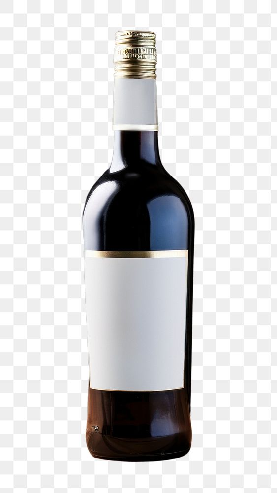 PNG Bottle drink label wine. AI generated Image by rawpixel.