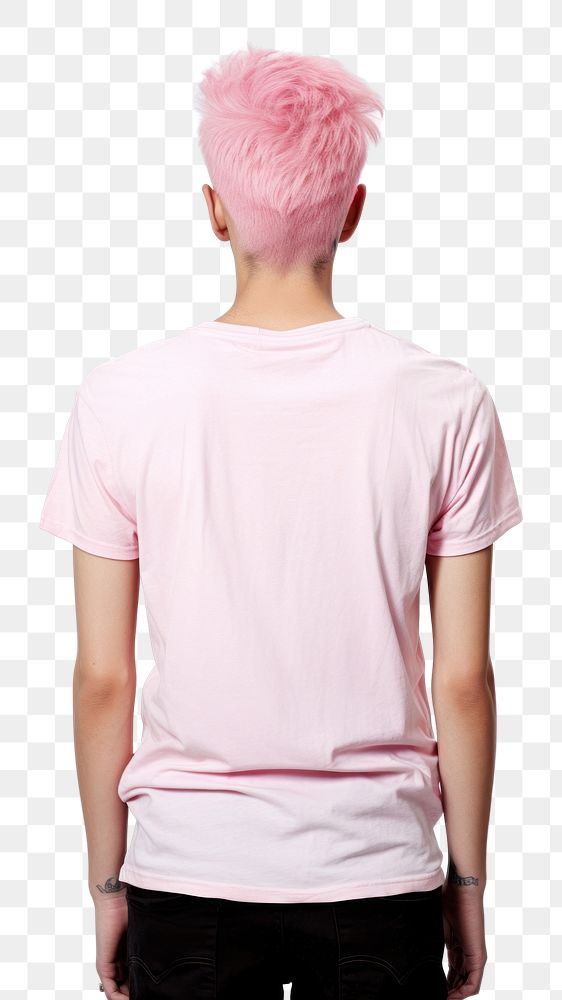 PNG T-shirt fashion adult pink. 