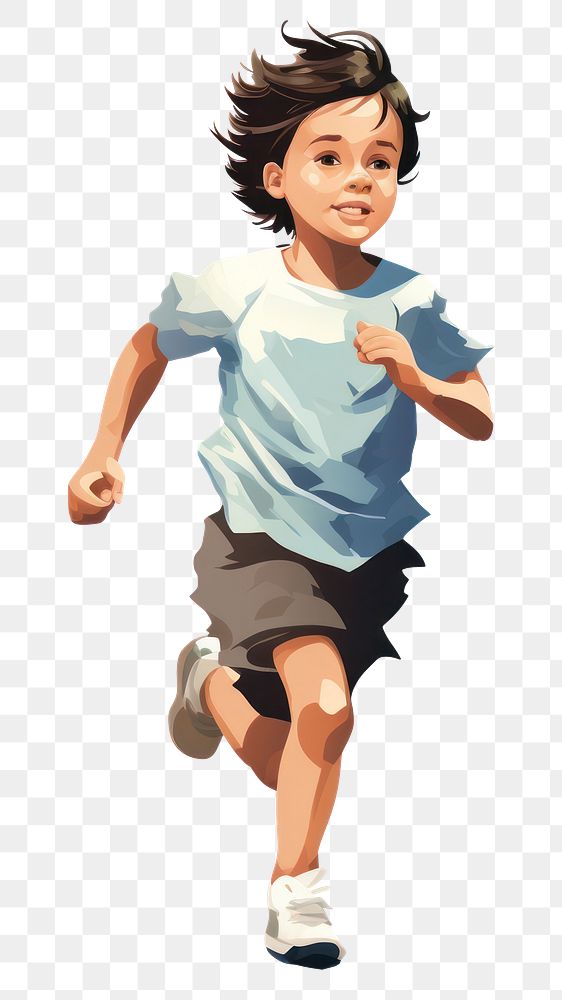 PNG Shorts child exercising happiness. AI generated Image by rawpixel.