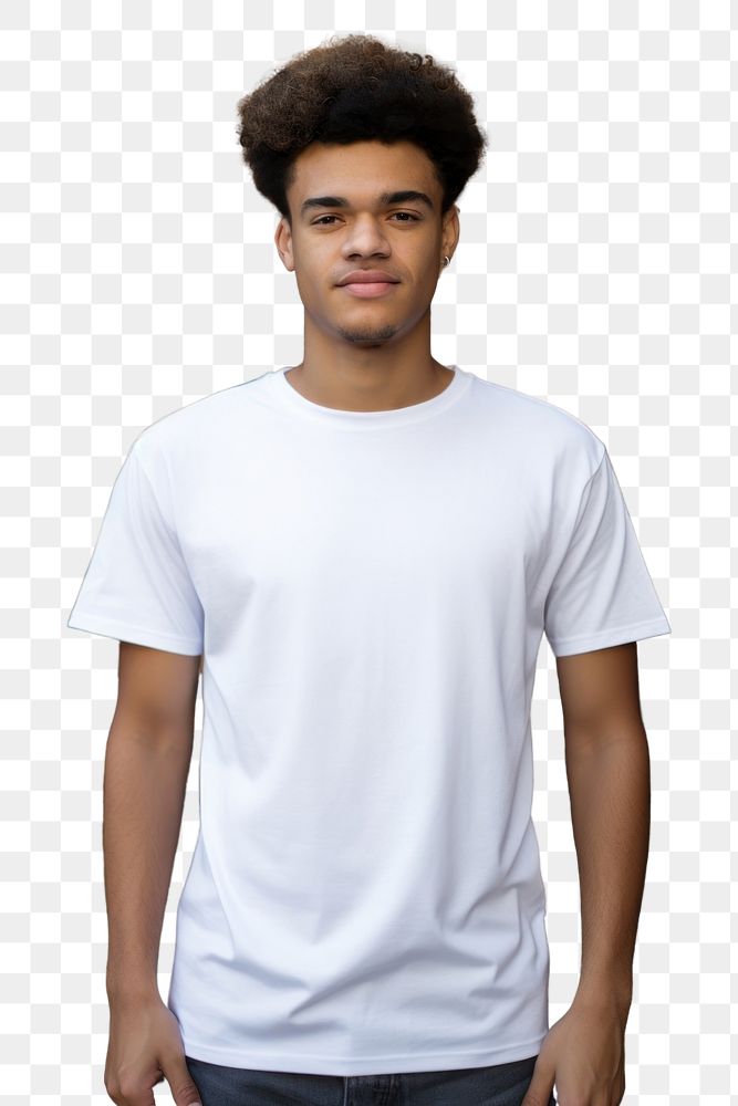 PNG T-shirt sleeve adult white. AI generated Image by rawpixel.