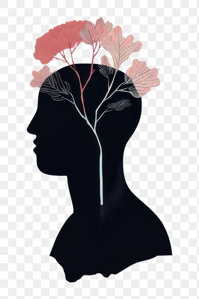 PNG Silhouette art flower adult. 