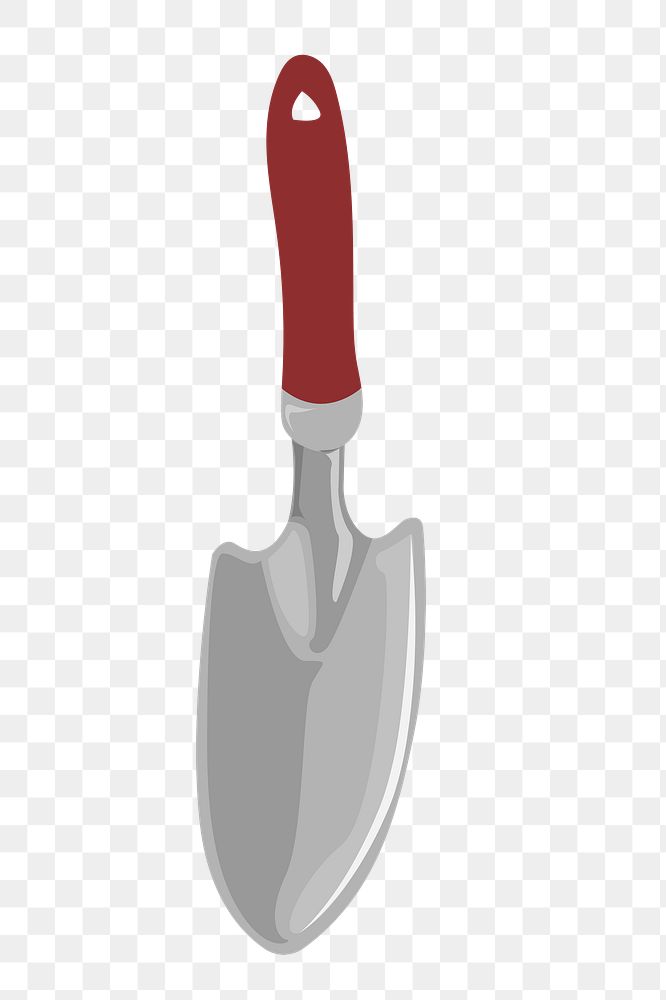 Garden trowel png, aesthetic illustration, transparent background