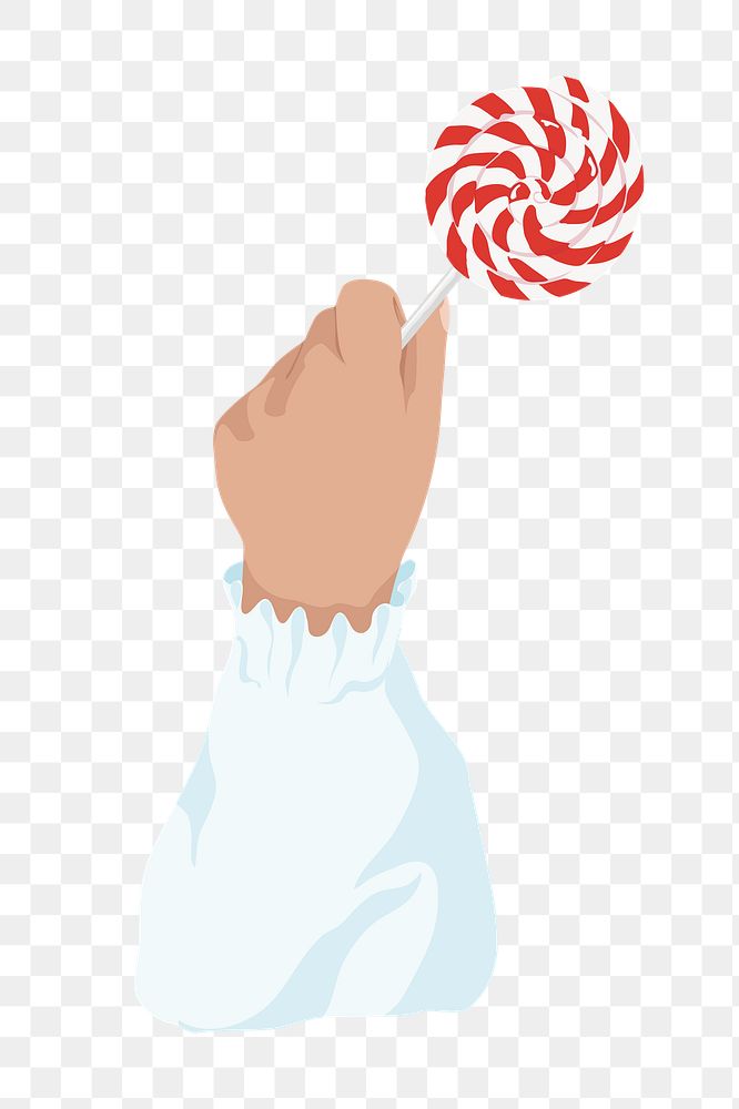 Candy lollipop png, aesthetic illustration, transparent background