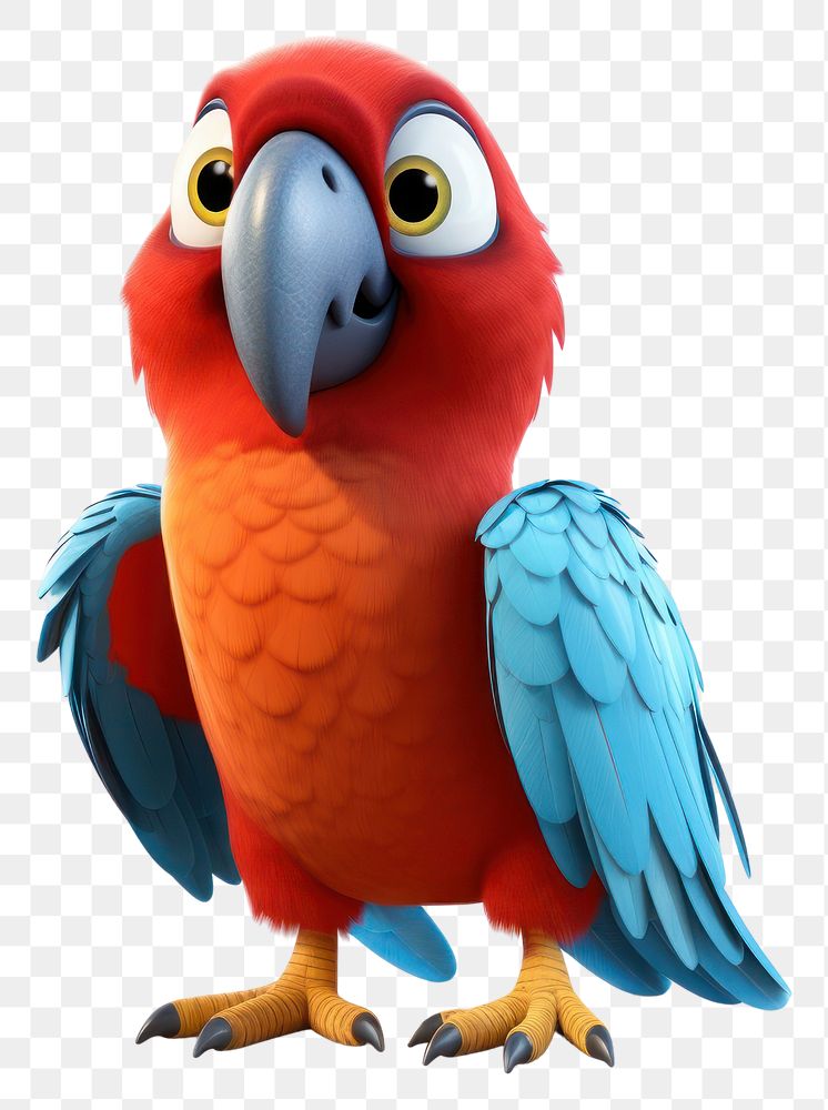 PNG  Macaw animal parrot bird. AI generated Image by rawpixel.