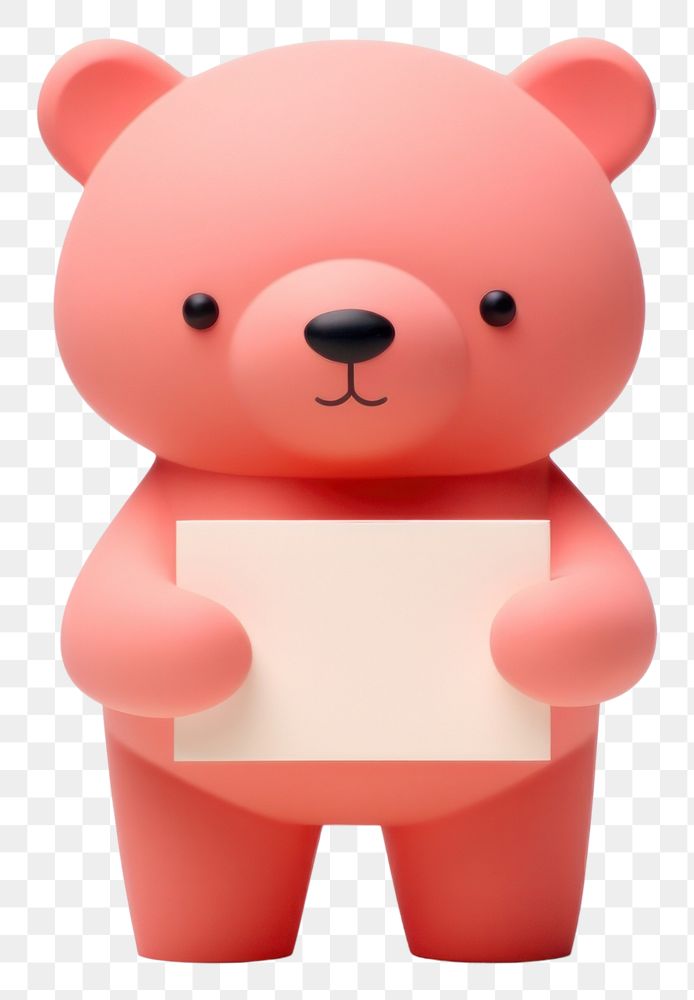 PNG  Bear holding letter cute toy white background. AI generated Image by rawpixel.