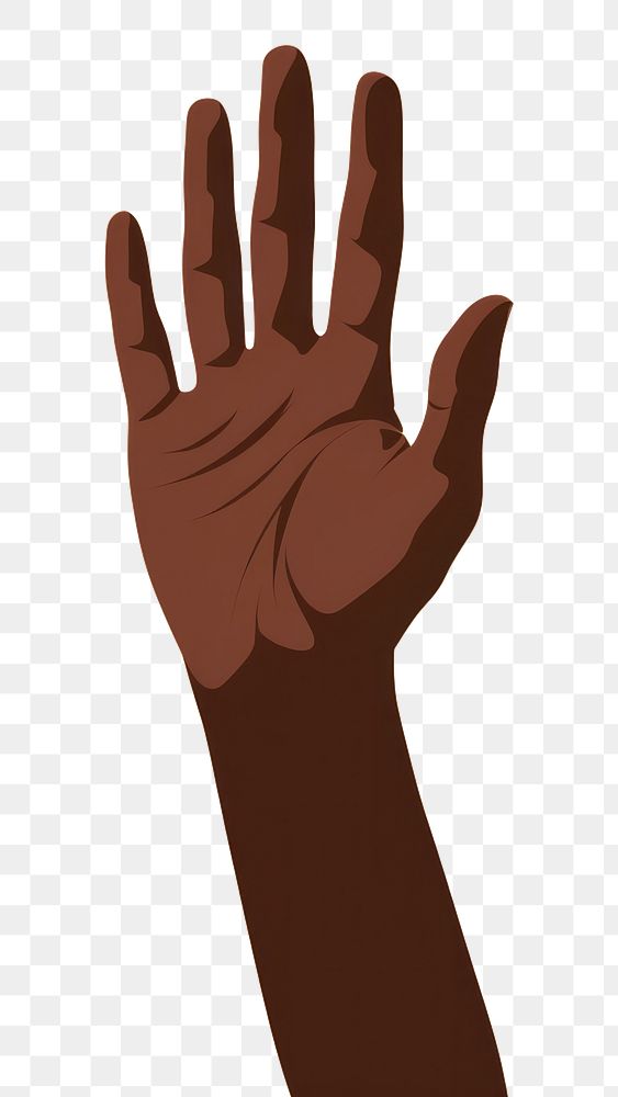 PNG Brown skin hand finger gesturing person. 