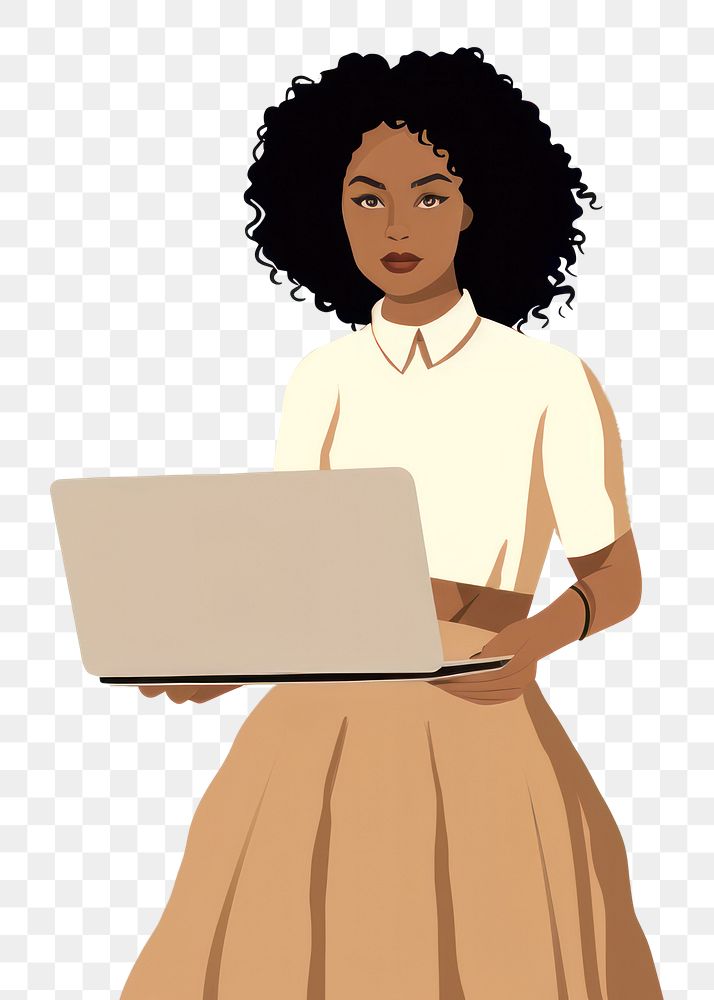 PNG Business African American woman laptop computer adult. 