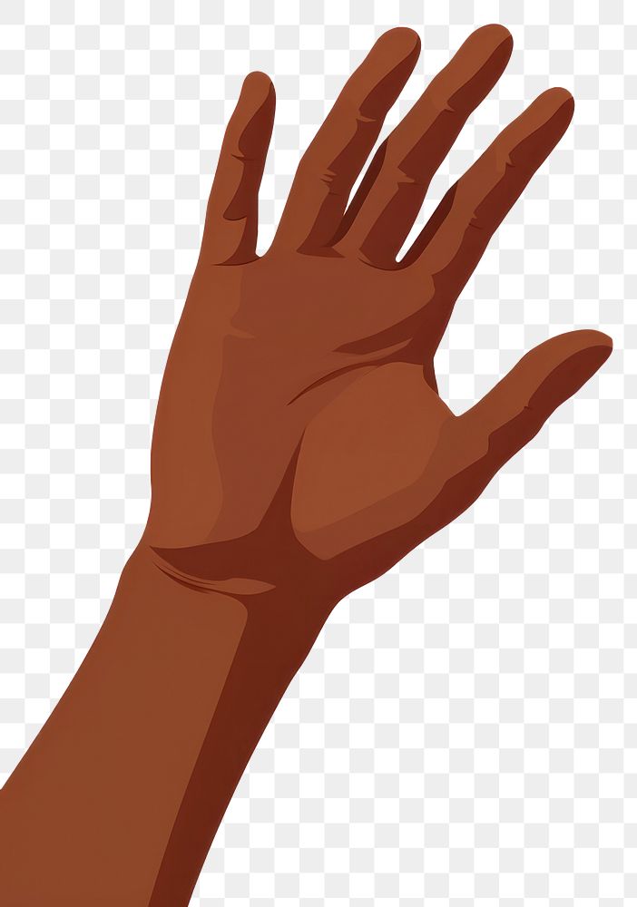 PNG Brown skin hand finger cartoon sketch. AI generated Image by rawpixel.