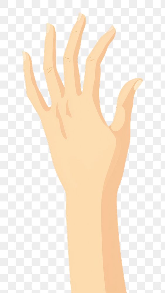 PNG Light skin hand finger cartoon pattern. AI generated Image by rawpixel.