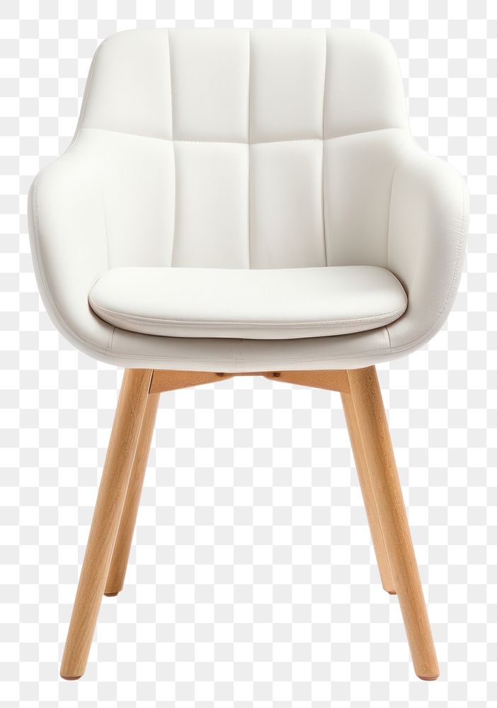 PNG Chair furniture armchair white. AI generated Image by rawpixel.
