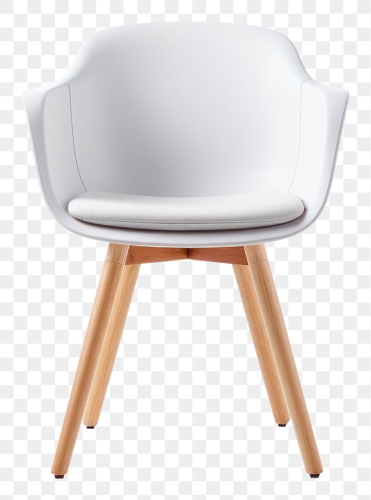 PNG Chair furniture white wood. AI generated Image by rawpixel.