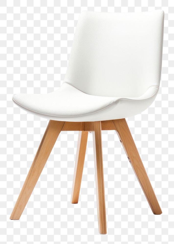 PNG Chair wood furniture white. AI generated Image by rawpixel.