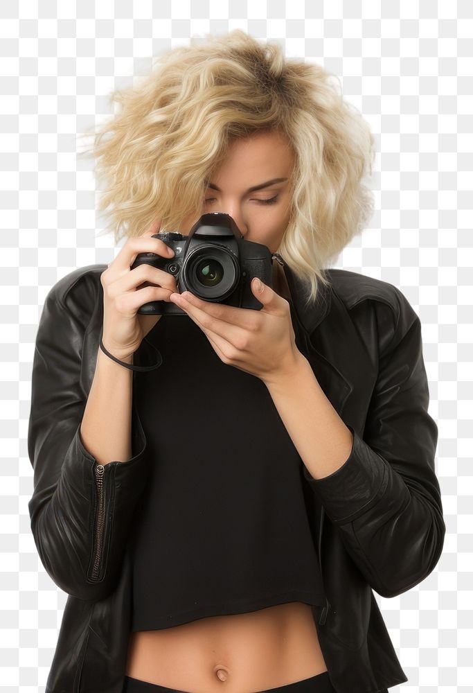 PNG Portrait camera adult photographing. AI generated Image by rawpixel.