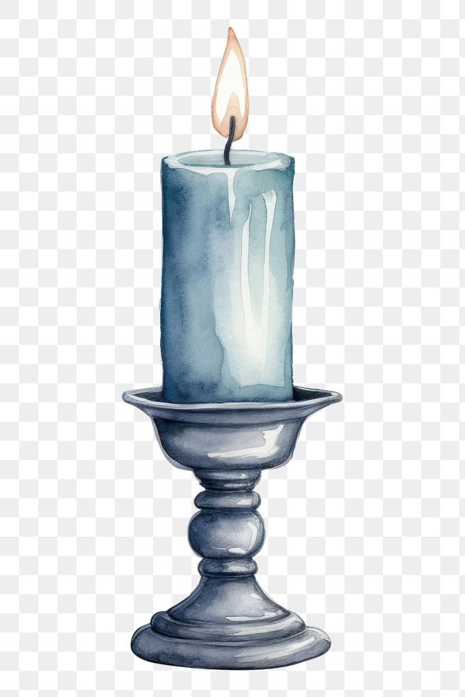 PNG Vintage candle holder spirituality candlestick creativity. AI generated Image by rawpixel.