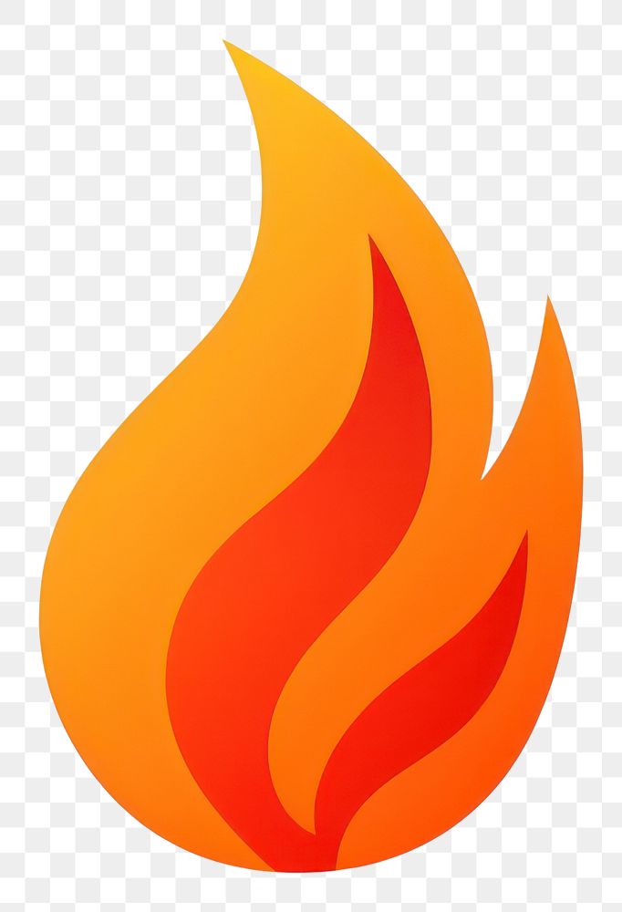 PNG  A flame icon fire white background glowing. AI generated Image by rawpixel.