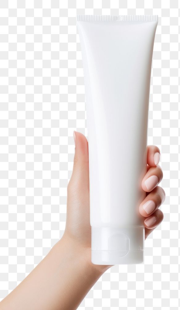 PNG Bottle hand milk white background. AI generated Image by rawpixel.