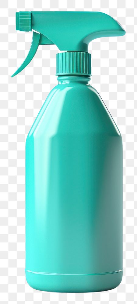 PNG Bottle white background turquoise container. 