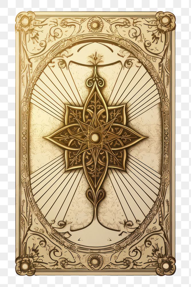 PNG  An individual tarot card architecture creativity pattern. AI generated Image by rawpixel.