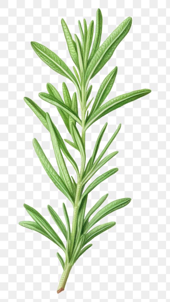 PNG  Rosemary plant green herbs. AI generated Image by rawpixel.