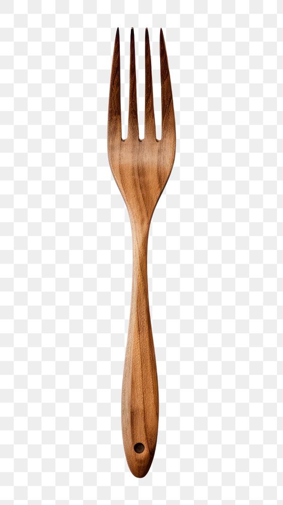 PNG Fork wood white background silverware. AI generated Image by rawpixel.
