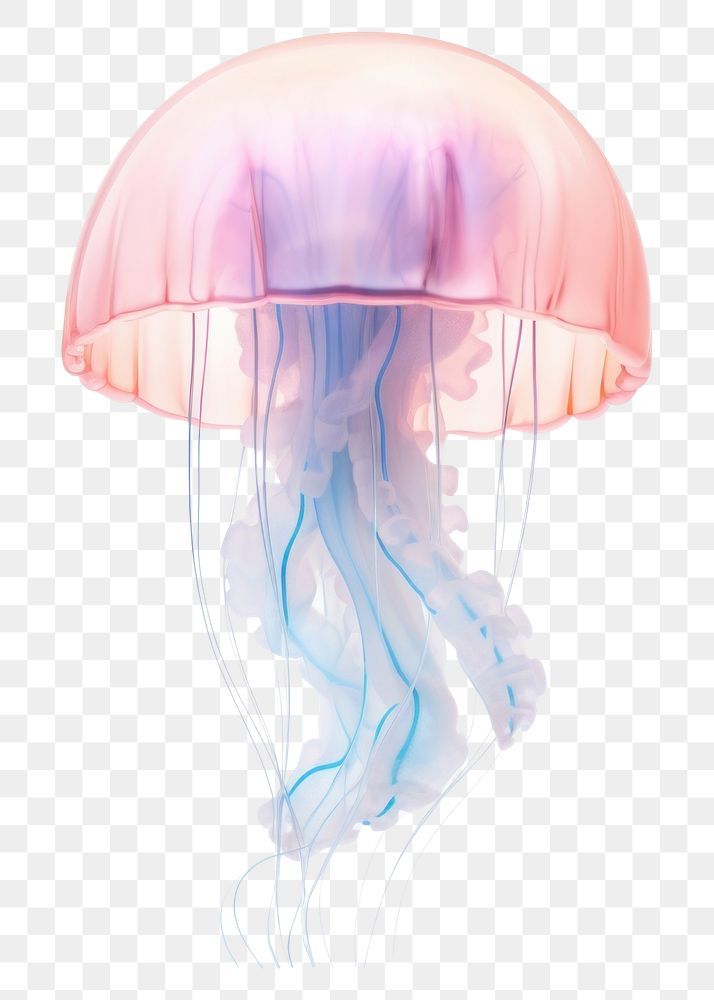 PNG Jelly fish jellyfish invertebrate translucent. AI generated Image by rawpixel.