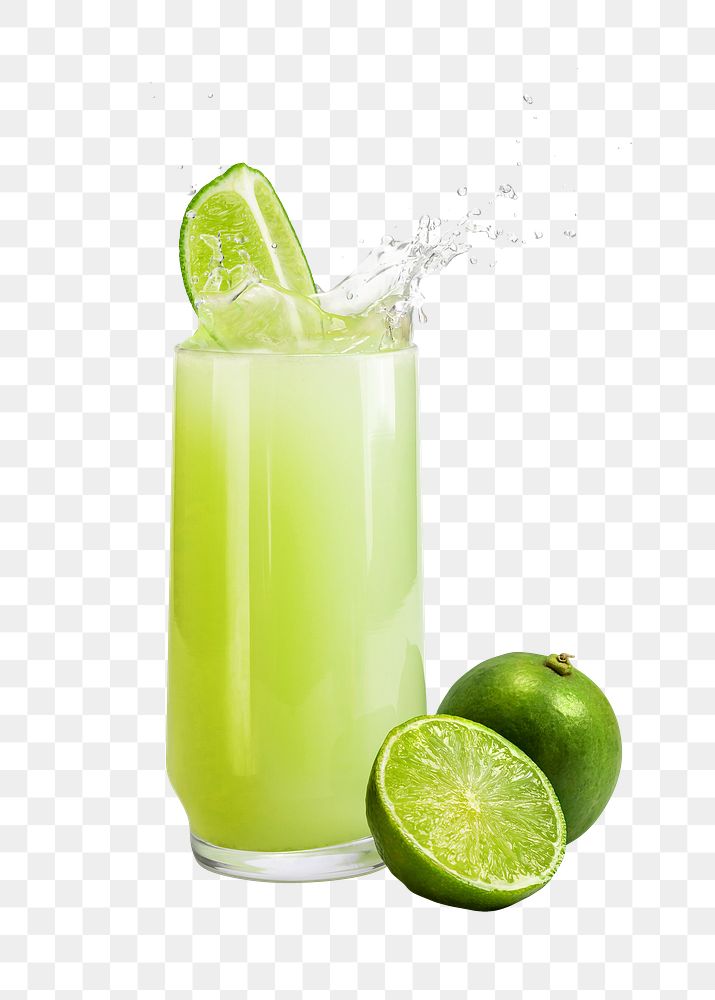 Lime juice png sticker, transparent background