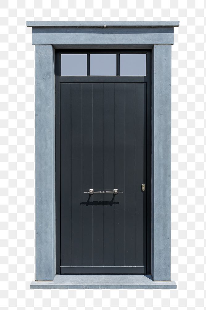 Modern door png, transparent background