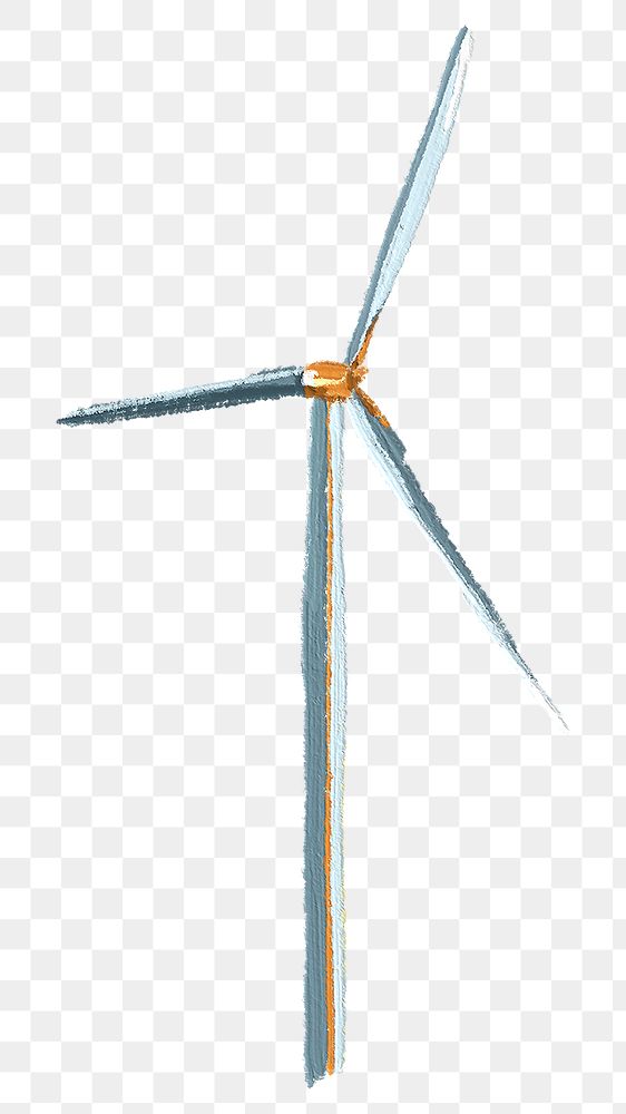 Wind turbine png transparent background