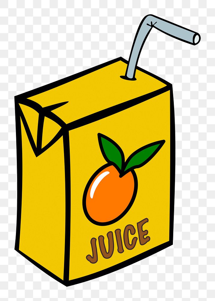 Orange juice png sticker, transparent background. Free public domain CC0 image.