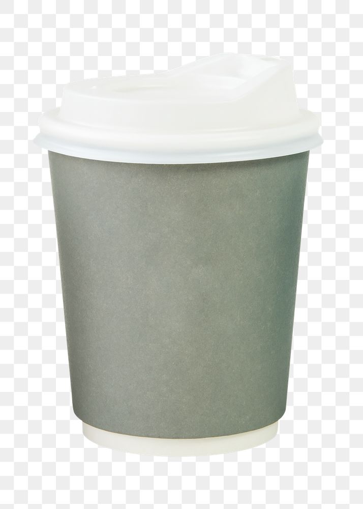 PNG Coffee paper cup, collage element, transparent background