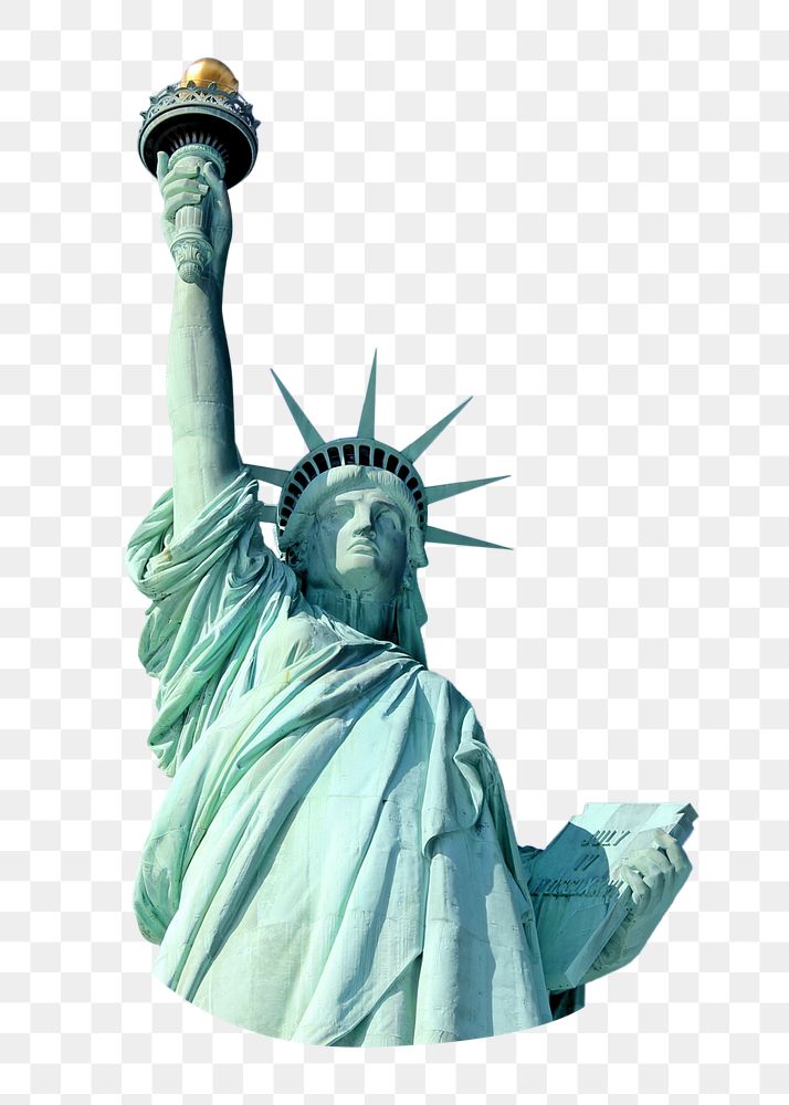 Statue of Liberty png, transparent background