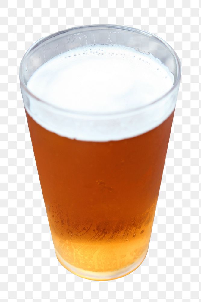 Beer pint png, transparent background