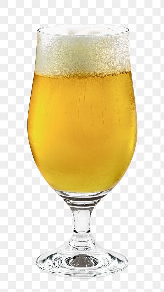 Beer glass png, transparent background