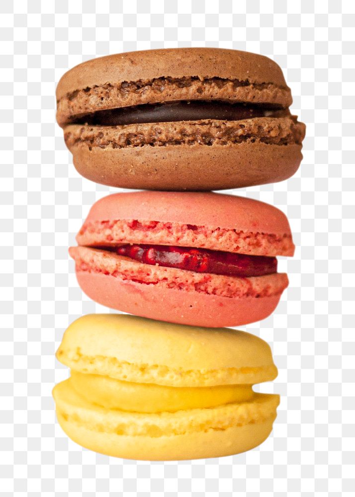 Colorful macaroons dessert png sticker, | Free PNG - rawpixel