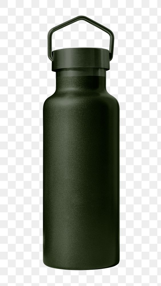 Thermal bottle png eco-friendly sticker, transparent background