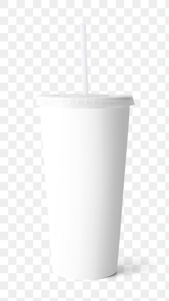 Blank soda cup png sticker, transparent background