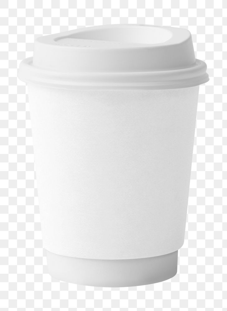 White coffee cup png, transparent background