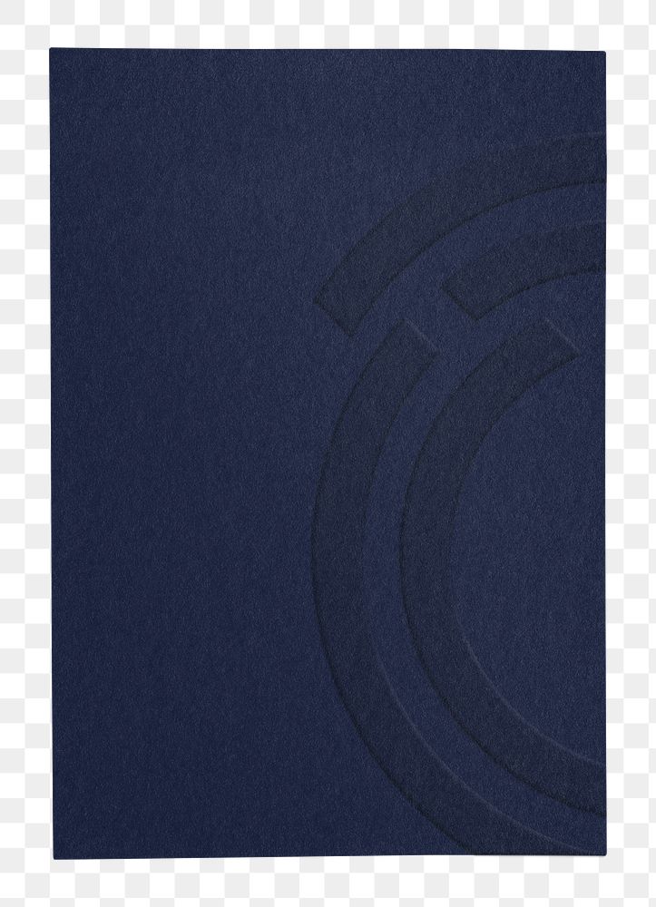 Blank blue poster png, transparent background