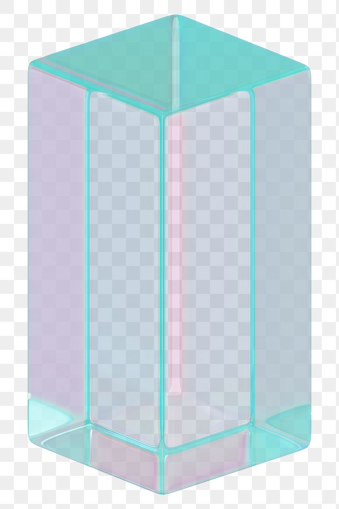 PNG  rectangular prism, 3D geometric shape, transparent background