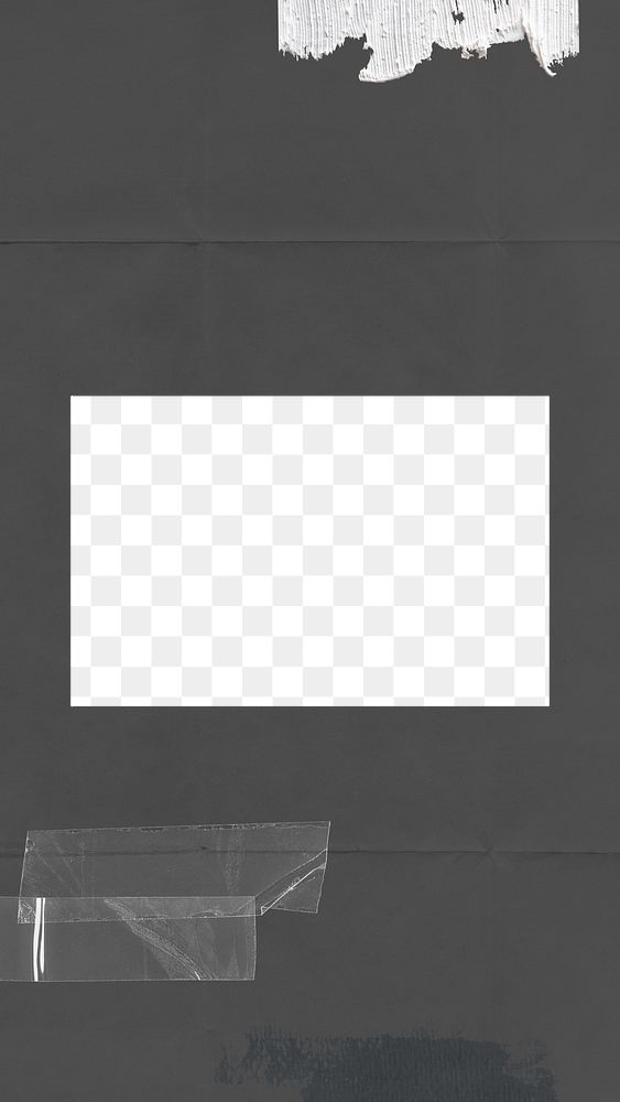 PNG gray rectangle frame sticker, transparent background