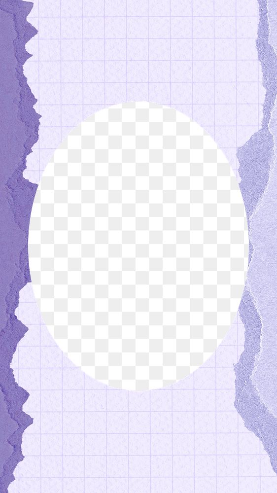 PNG oval purple frame, transparent background