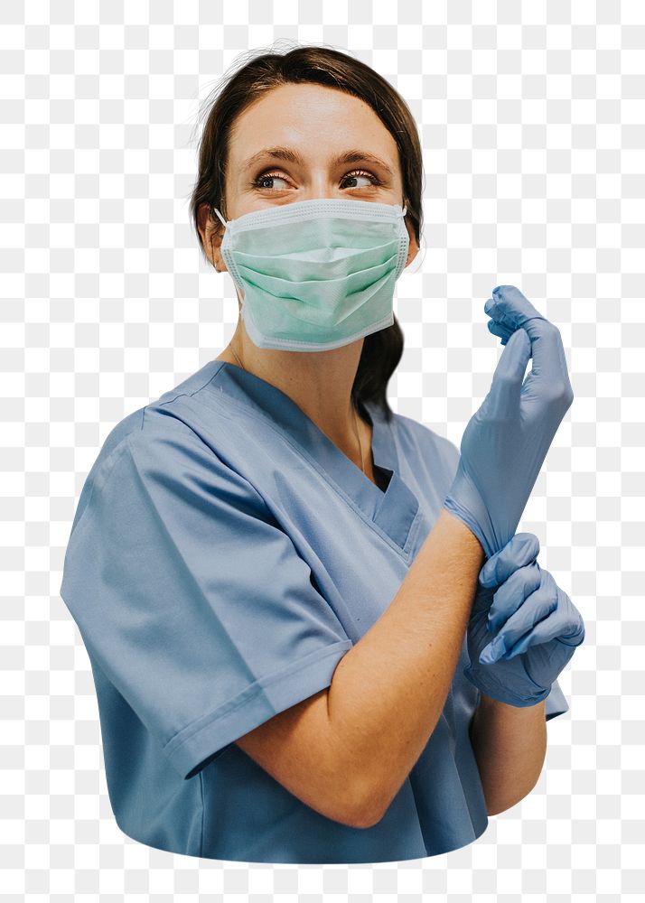 Nurse png career sticker, transparent background
