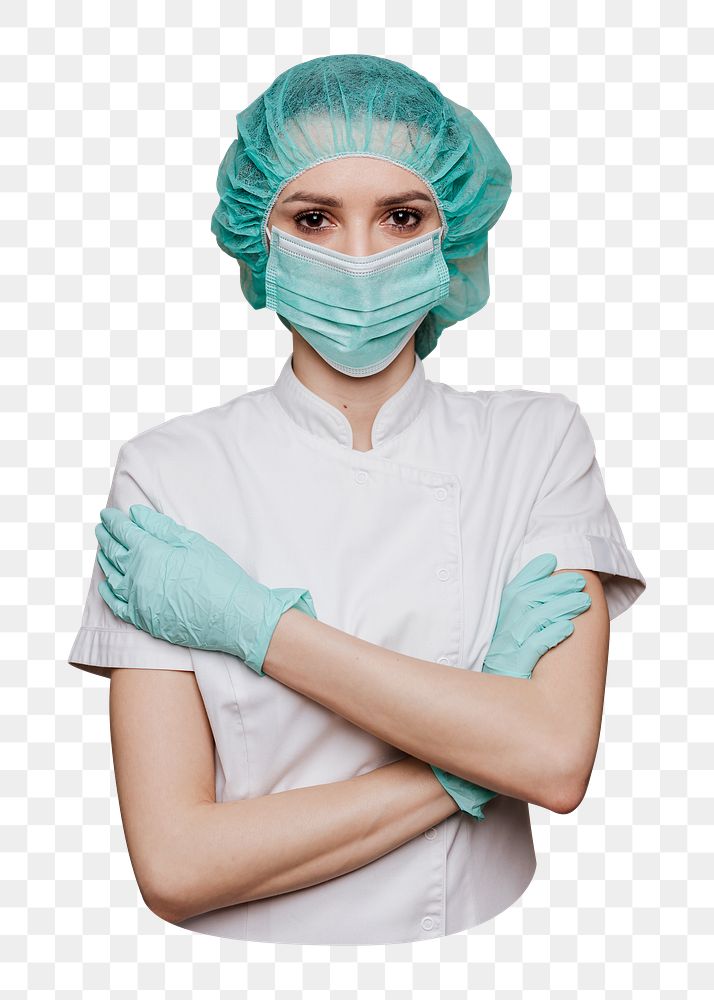 Nurse png medical staff sticker, transparent background