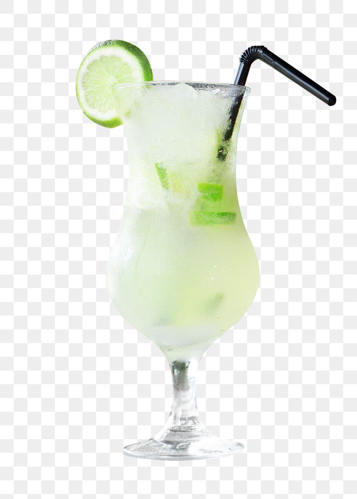 PNG lime cocktail, collage element, transparent background