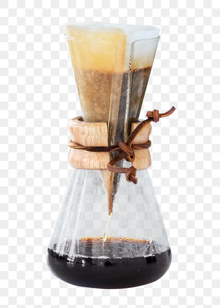 PNG drip coffee, collage element, transparent background