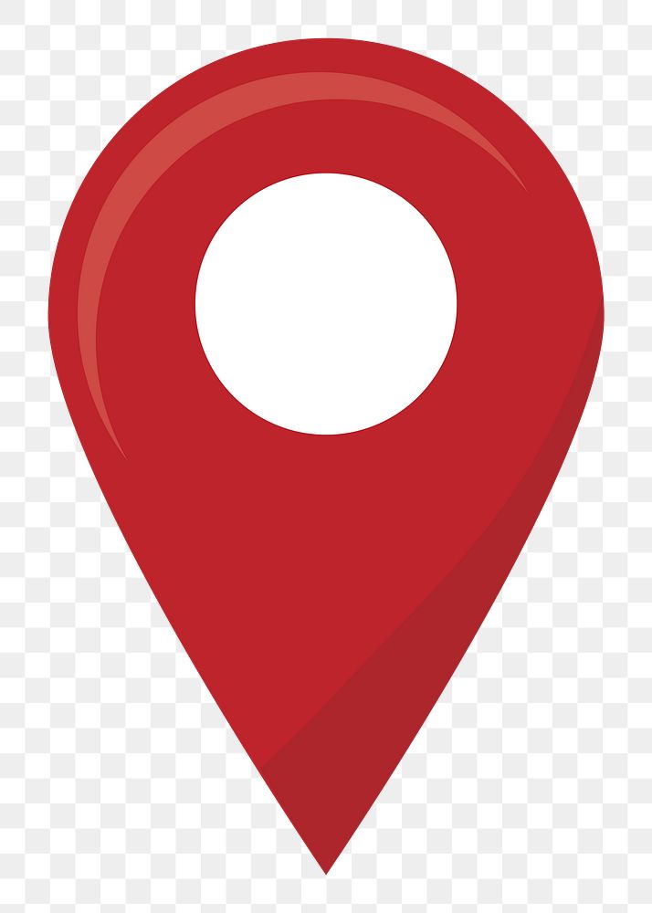 Location pin png illustration, transparent background