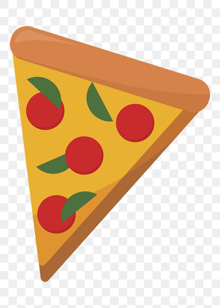 Pizza png food illustration, transparent background