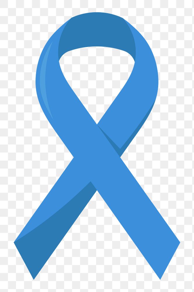 Blue ribbon png illustration, transparent background