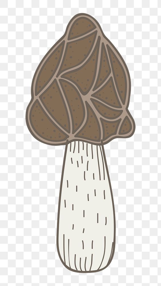 Mushroom png fungus sticker, transparent background