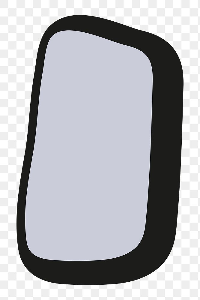 Gray rectangle shape png, transparent background